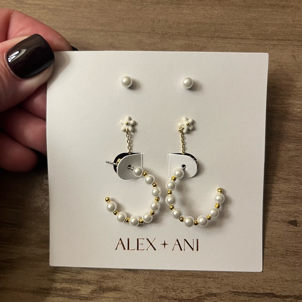 Alex and Ani earring set - Picture 2 of 6